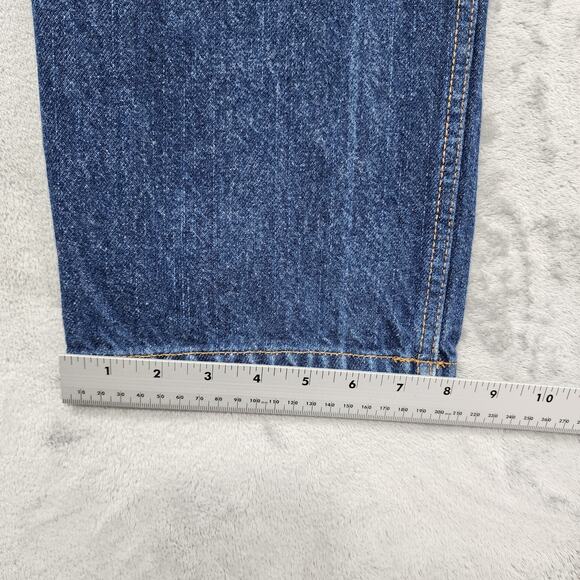 Jeanology Collection Jeans Womens 12P PETITE Blue Mid Rise Straight Leg Denim - Picture 10 of 11